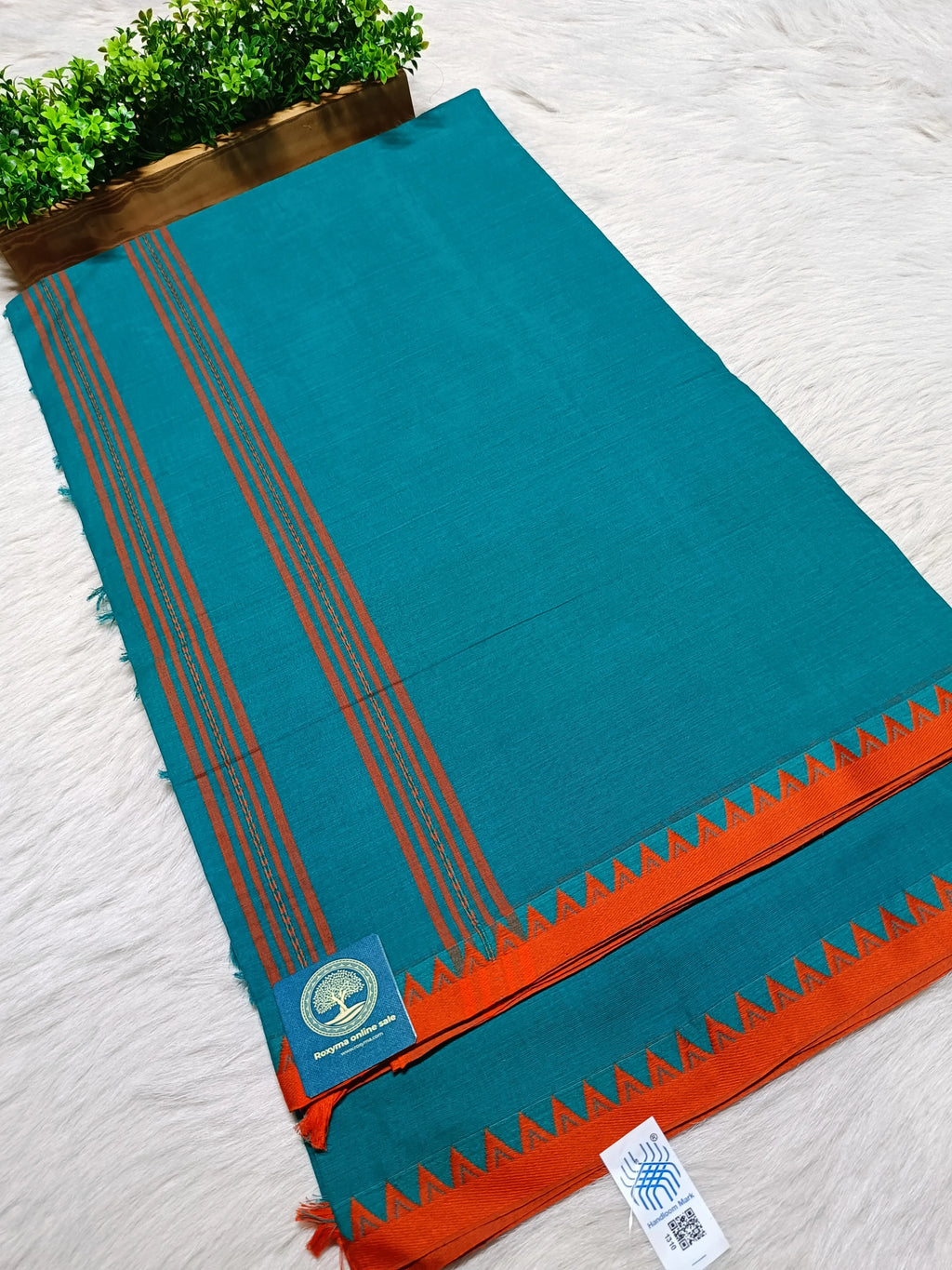 Authentic Begumpuri Handwoven Pure Cotton Saree with Traditional Border | Soft Lightweight Bengal Handloom