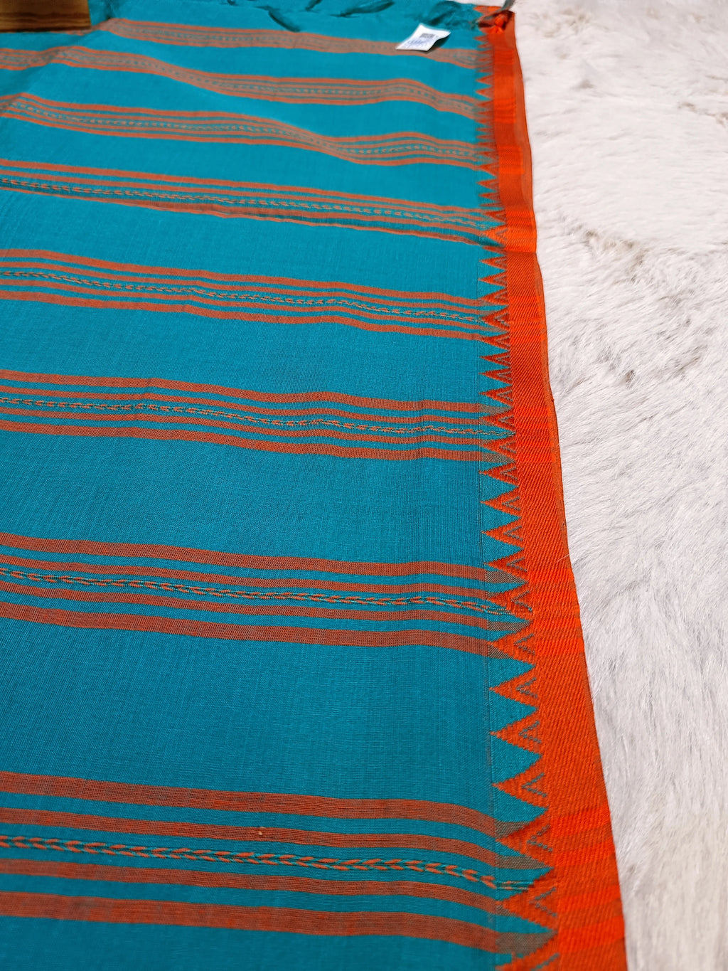 Authentic Begumpuri Handwoven Pure Cotton Saree with Traditional Border | Soft Lightweight Bengal Handloom
