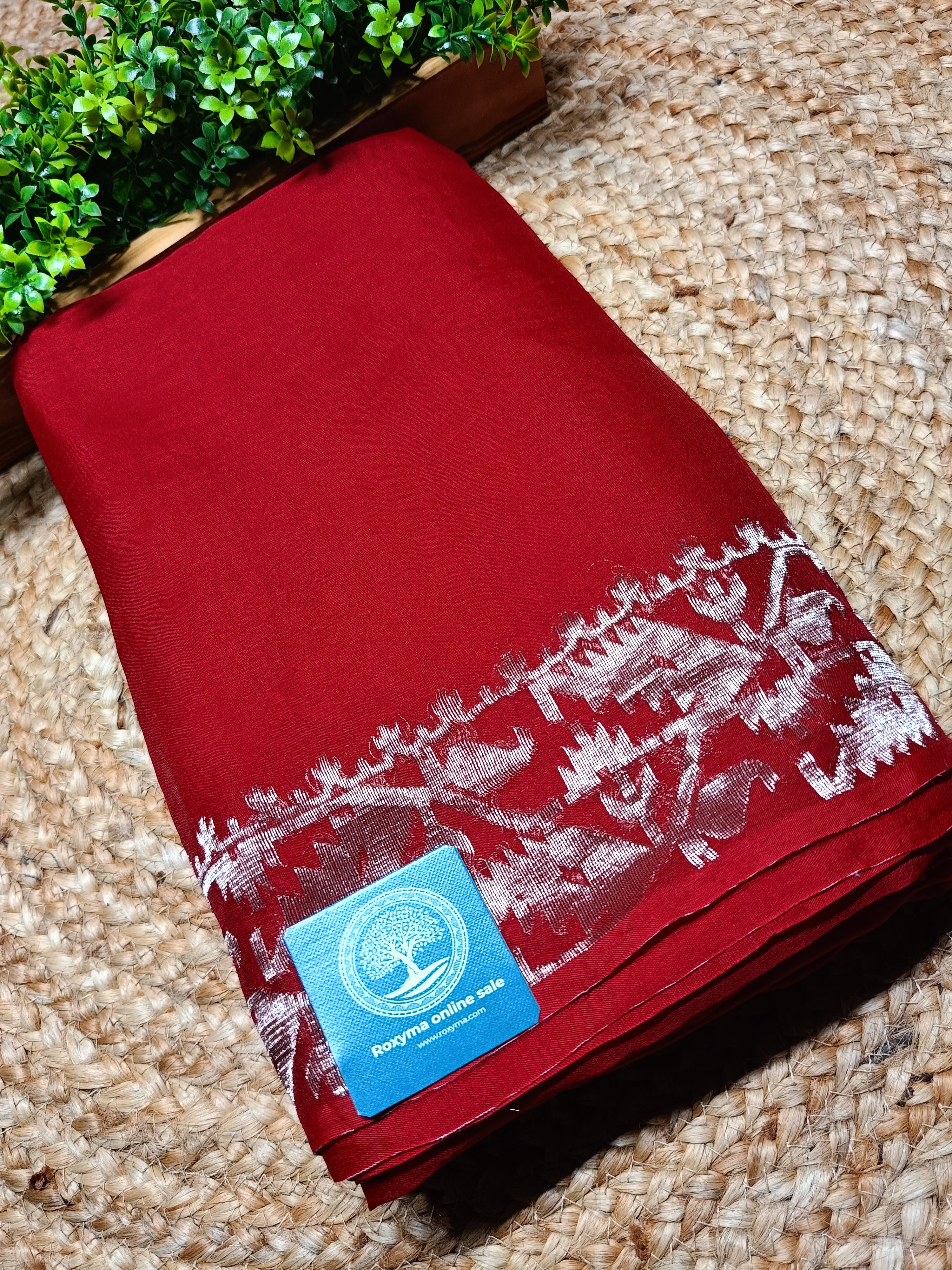 Subarnalata - Pure Maslin Silk Saree with Matka Silk Blouse Piece | Premium Handloom Silk Saree | Elegant Festive & Wedding Wear