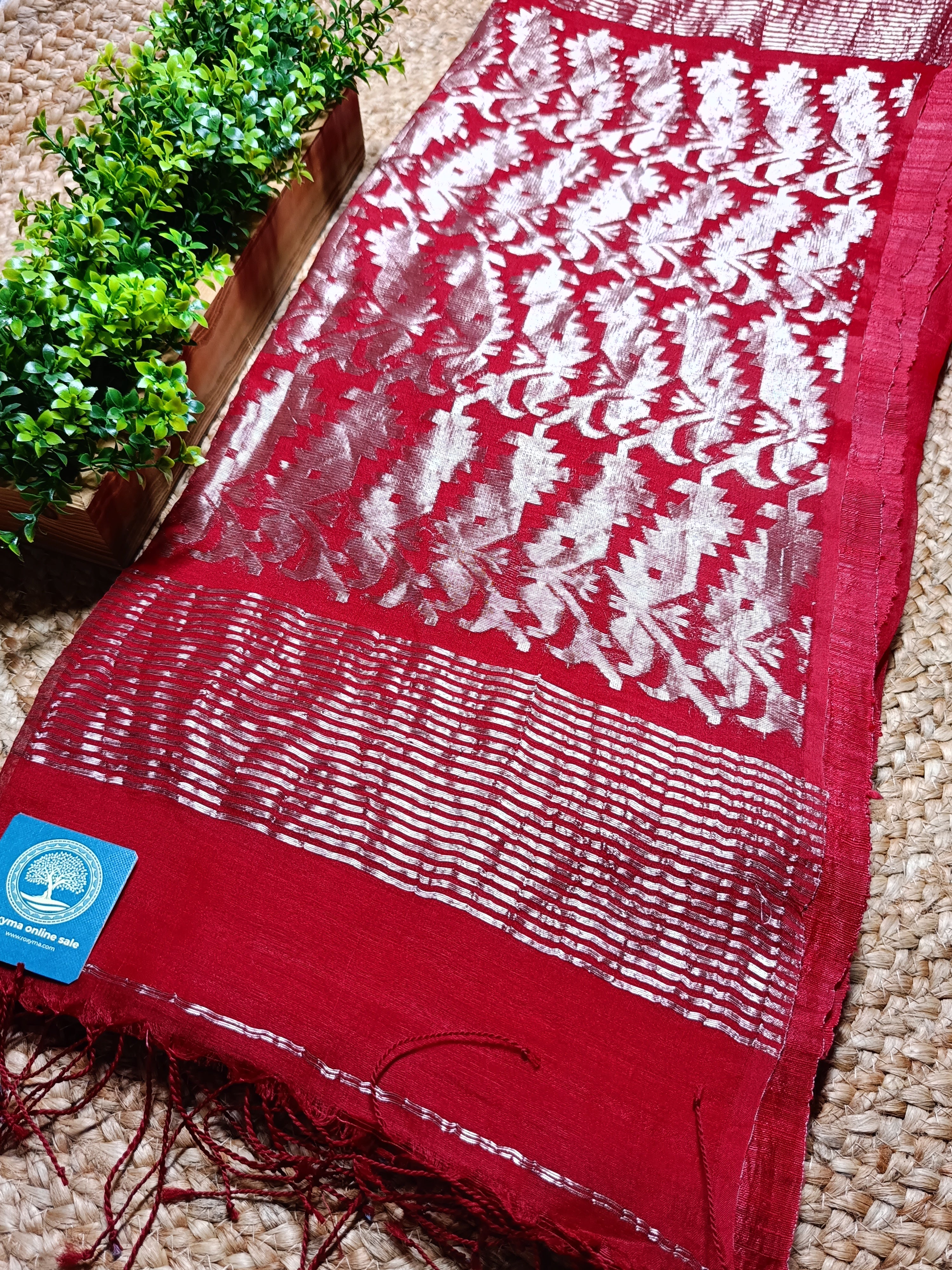 Subarnalata - Pure Maslin Silk Saree with Matka Silk Blouse Piece | Premium Handloom Silk Saree | Elegant Festive & Wedding Wear