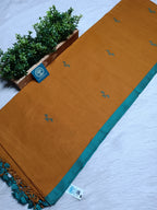 Soft Handwoven Cotton Saree With Intricate Jamdani Butties All Over