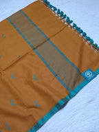Soft Handwoven Cotton Saree With Intricate Jamdani Butties All Over