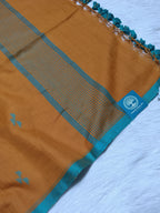 Soft Handwoven Cotton Saree With Intricate Jamdani Butties All Over