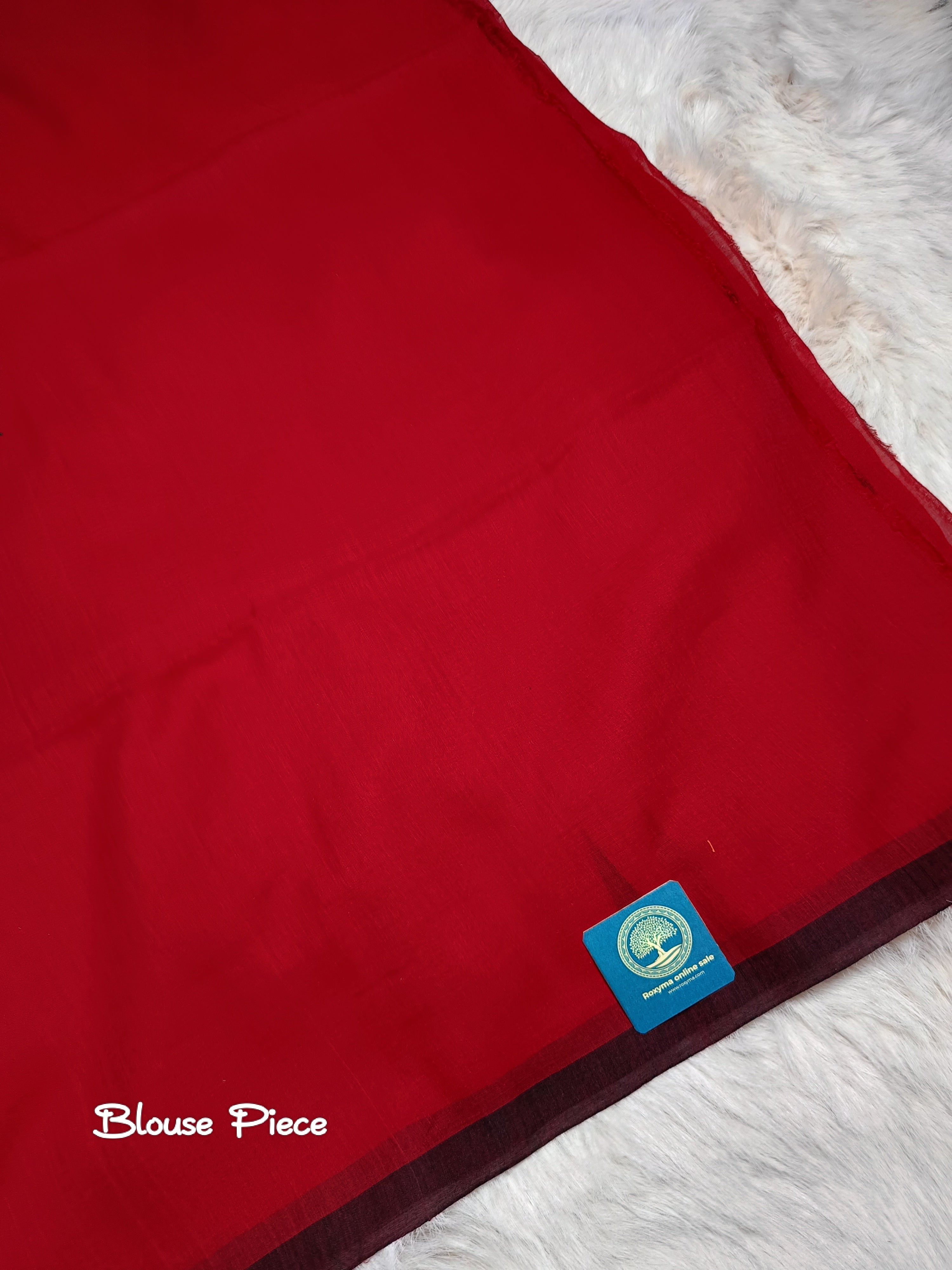 Handloom Cotton Saree in Red and Black