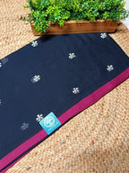 Pure Mulmul Cotton Saree with Seuli Embroidery | Bengal Handcrafted Soft Cotton Saree
