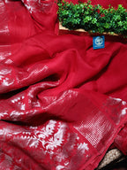 Subarnalata - Pure Maslin Silk Saree with Matka Silk Blouse Piece | Premium Handloom Silk Saree | Elegant Festive & Wedding Wear