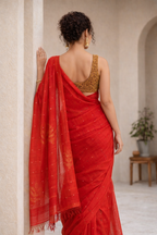 pure matka silk saree with sea sell butties 2