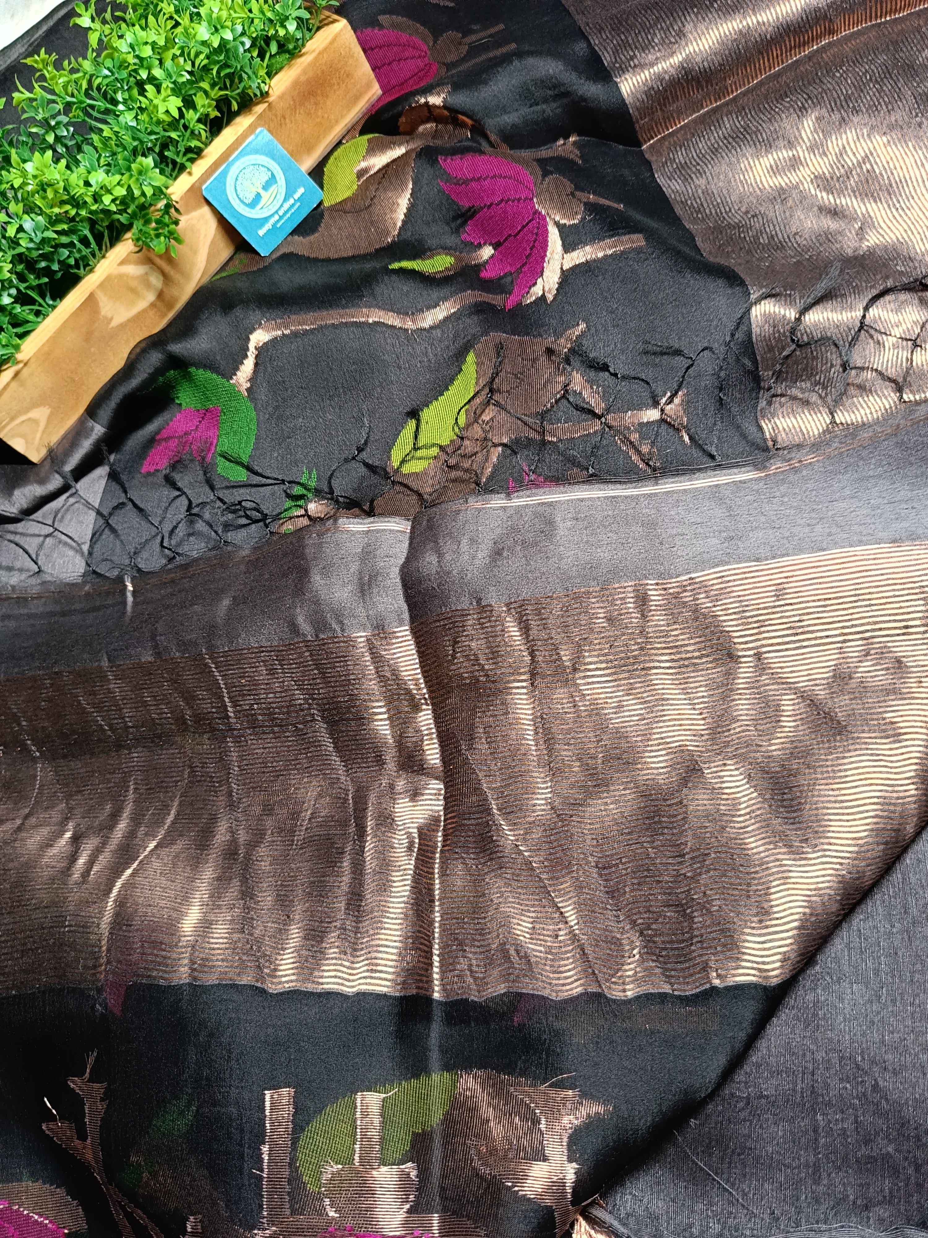 SILK LINEN JAMDANI SAREE