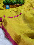 Linen Saree with Blouse Piece