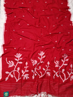 Pure Handwoven Fine Cotton Jamdani Saree