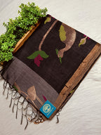 SILK LINEN JAMDANI SAREE