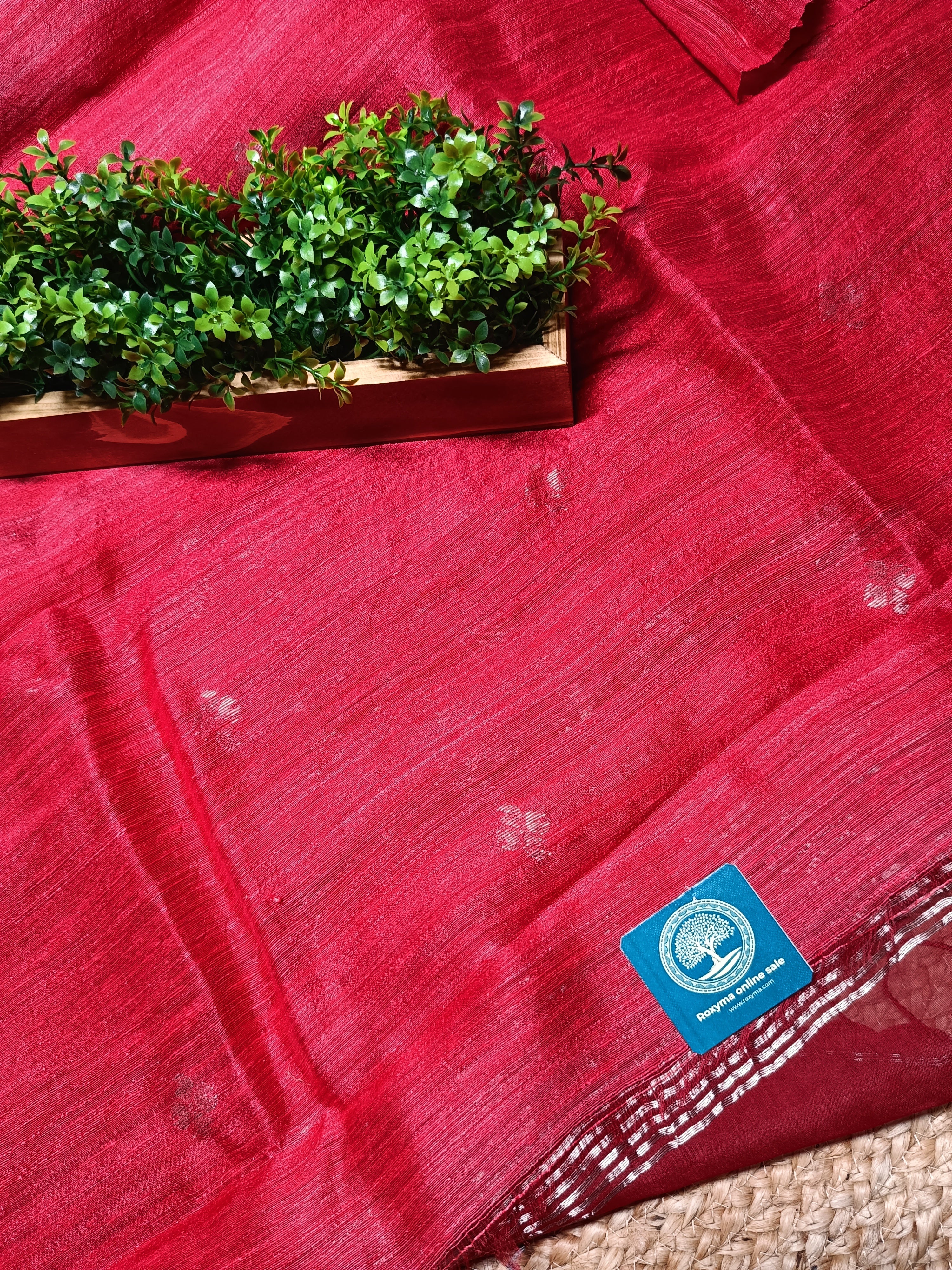 Subarnalata - Pure Maslin Silk Saree with Matka Silk Blouse Piece | Premium Handloom Silk Saree | Elegant Festive & Wedding Wear