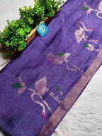 SILK LINEN JAMDANI SAREE