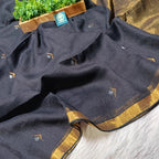 Premium Jaishree Linen Jamdani Saree With BP