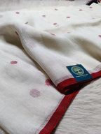 Sindura Buti - Linen Saree  With Jamdani Buties
