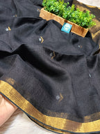 Premium Jaishree Linen Jamdani Saree With BP