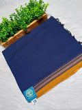 Bengal Handwoven Dhaniyakhali Cotton Saree with Customised Narayanpet Border
