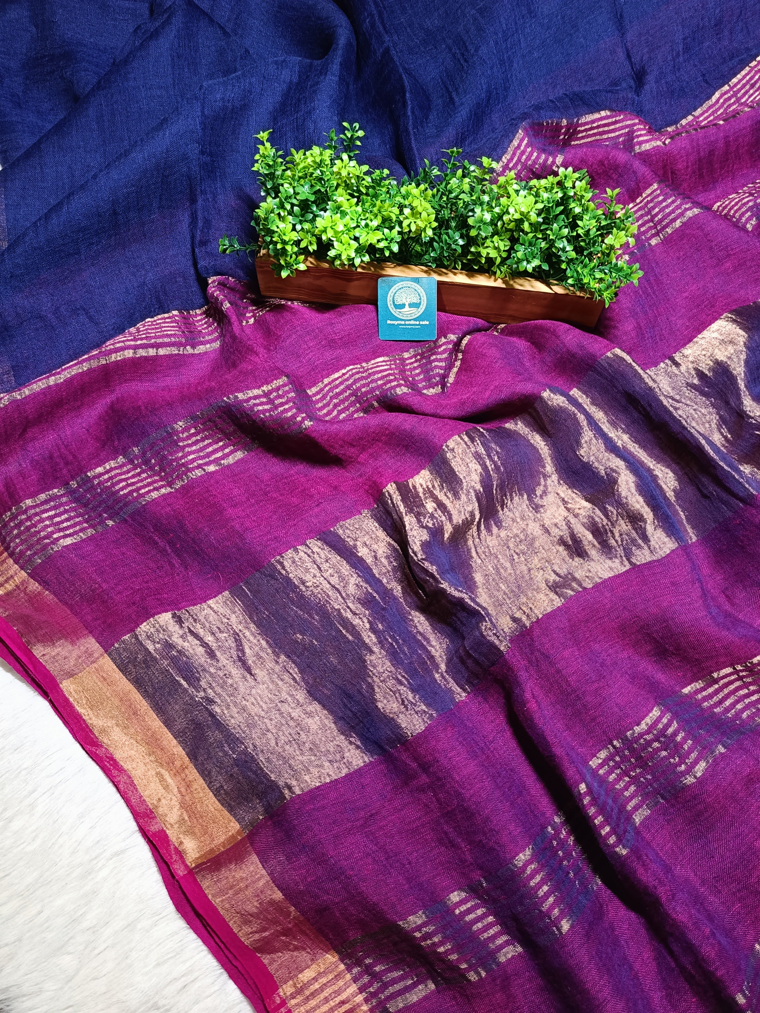 Linen Saree with Blouse Piece
