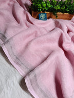 Pure Handwoven Jaishree Linen in Baby Pink Shed