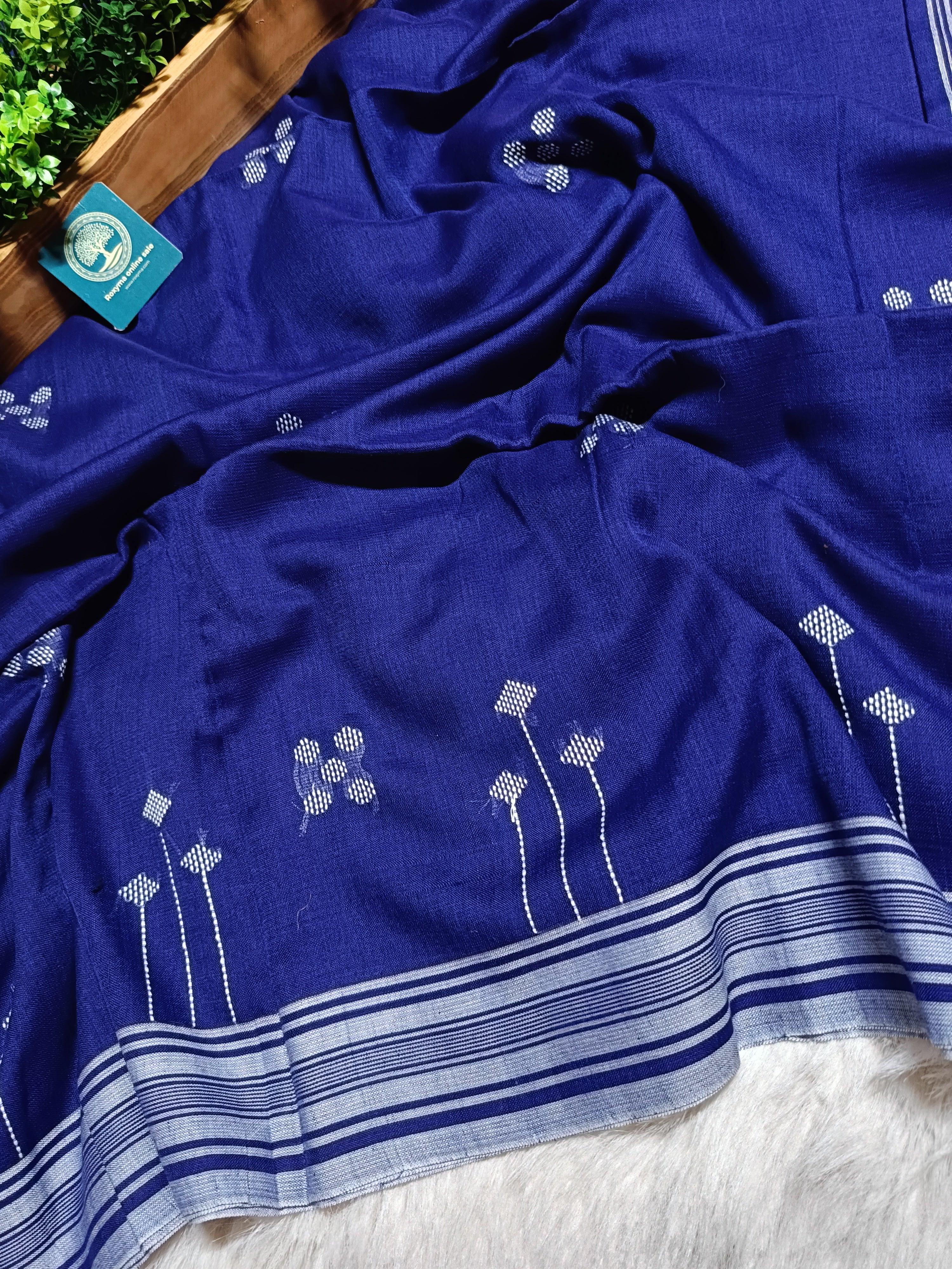 Pure Cotton Jamdani Saree with blouse piece