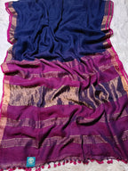 Linen Saree with Blouse Piece