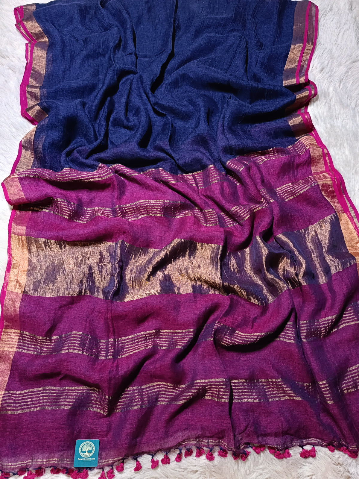 Linen Saree with Blouse Piece