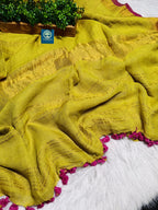 Linen Saree with Blouse Piece