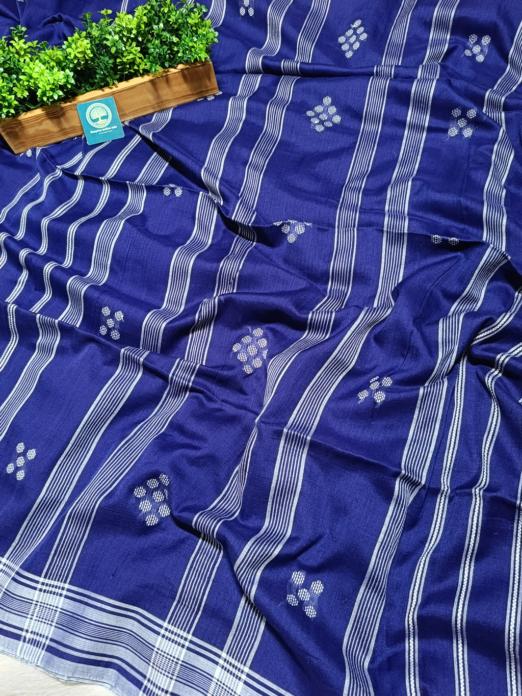 Pure Cotton Jamdani Saree with blouse piece