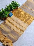 Pavitra - Golden Tissue Modal Silk Saree