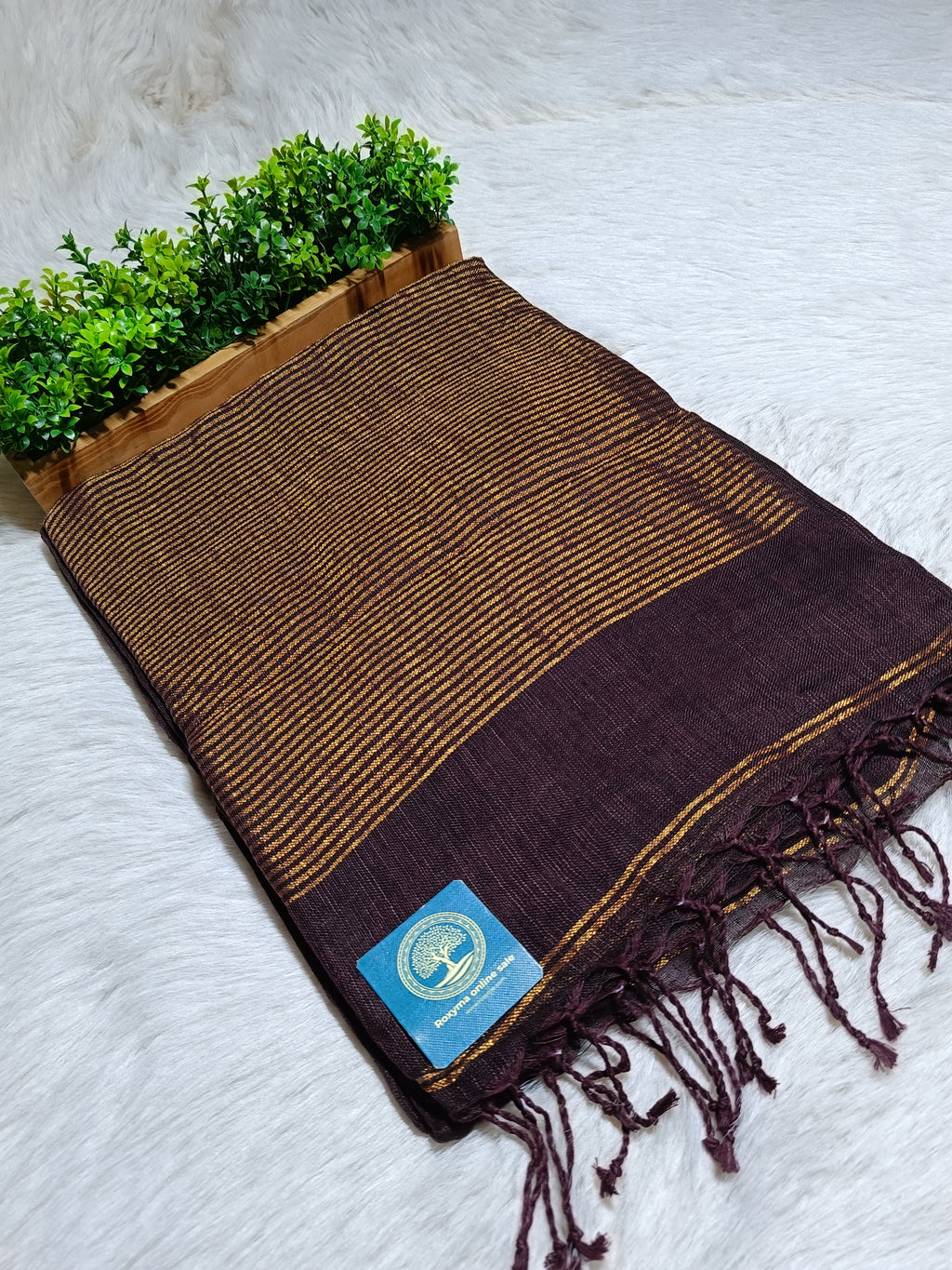 Premium Jaishree Linen Jamdani Saree With BP
