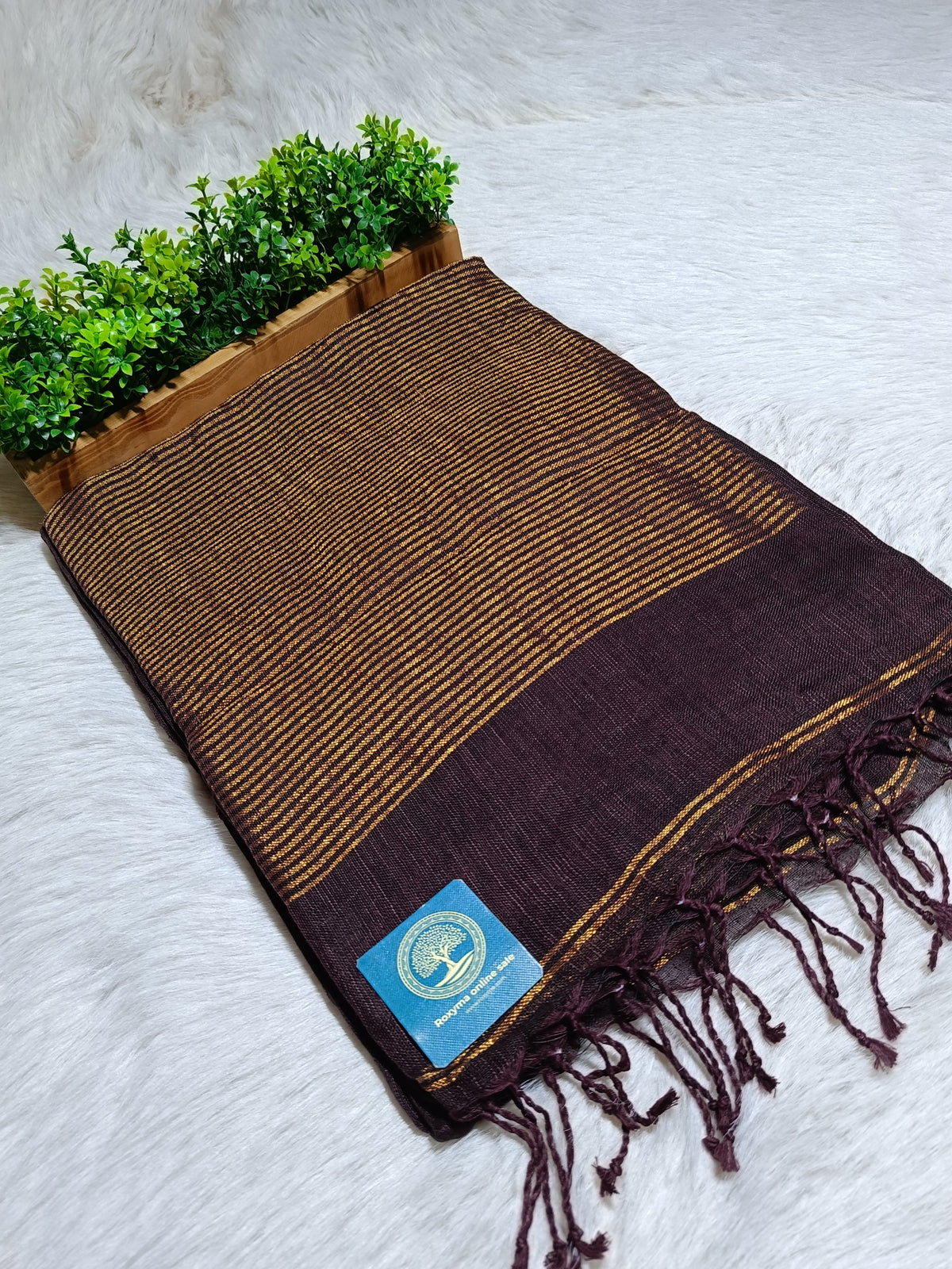 Premium Jaishree Linen Jamdani Saree With BP