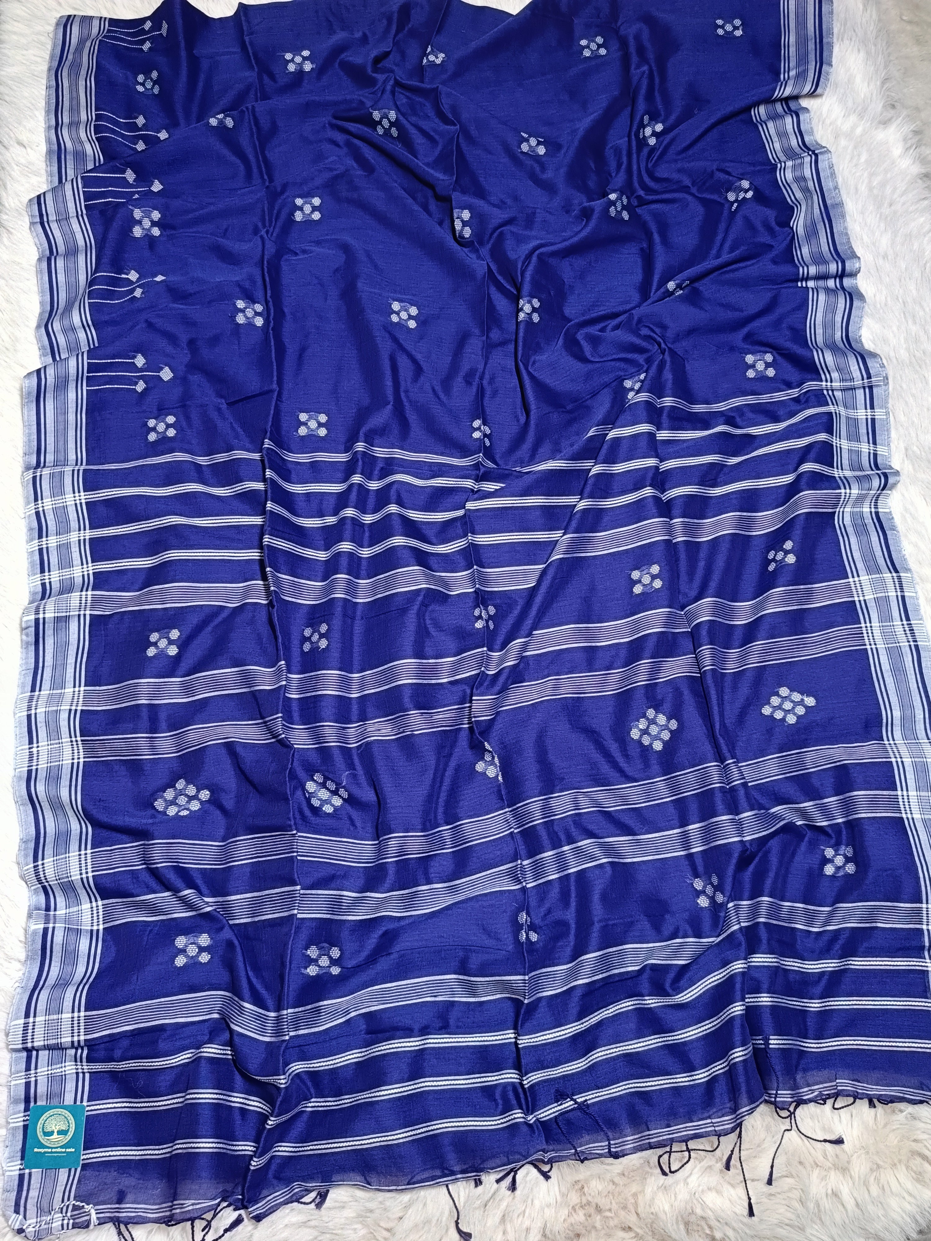 Pure Cotton Jamdani Saree with blouse piece