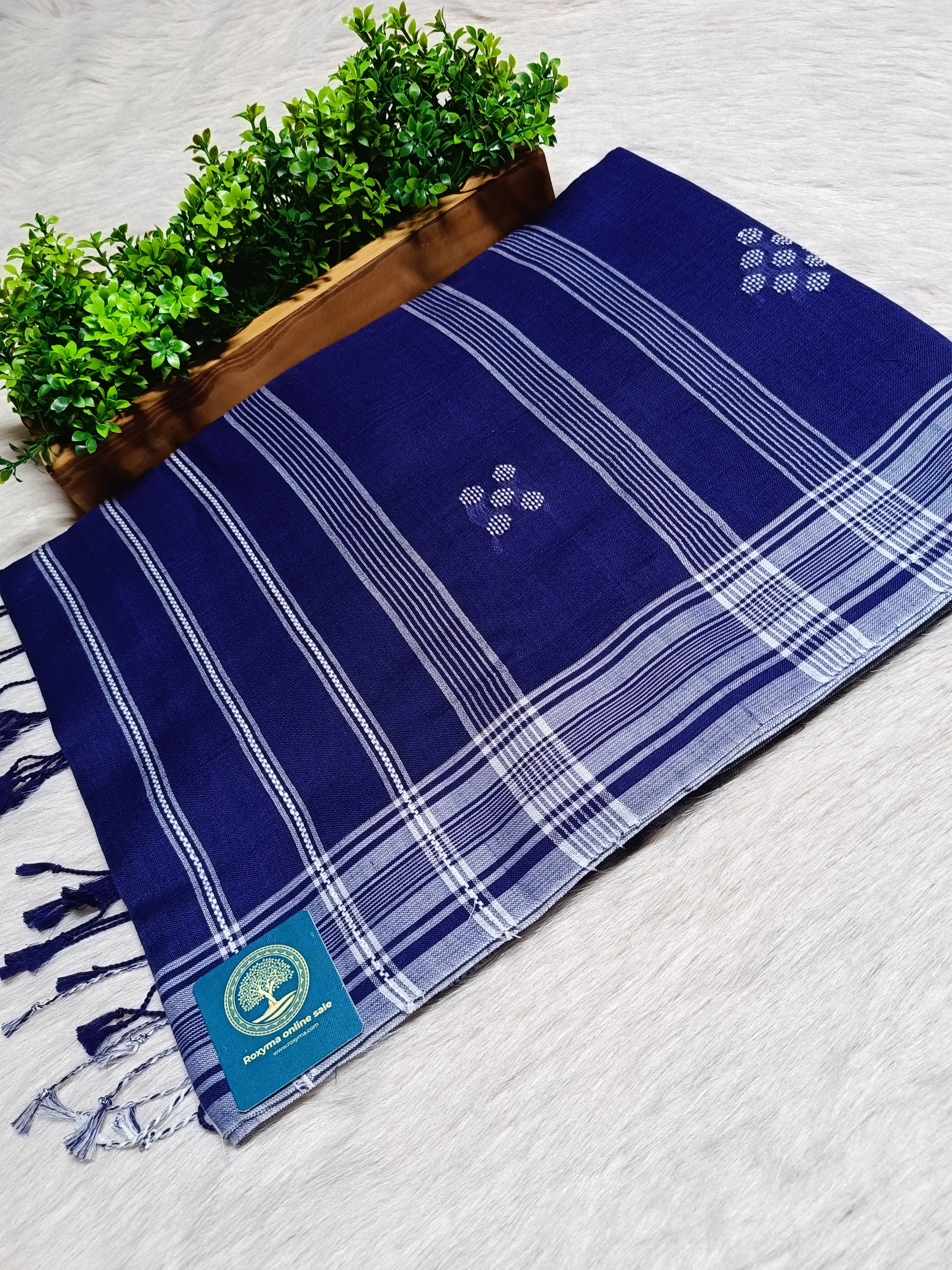 Pure Cotton Jamdani Saree with blouse piece