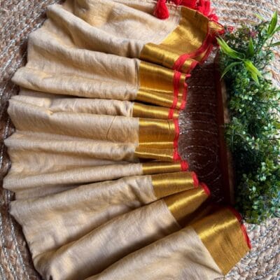 Mulmul Cotton Saree with Zari Border