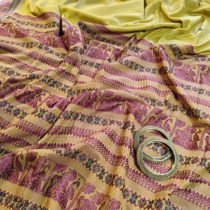 Premium Bluchuri Cotton Saree - Image 3
