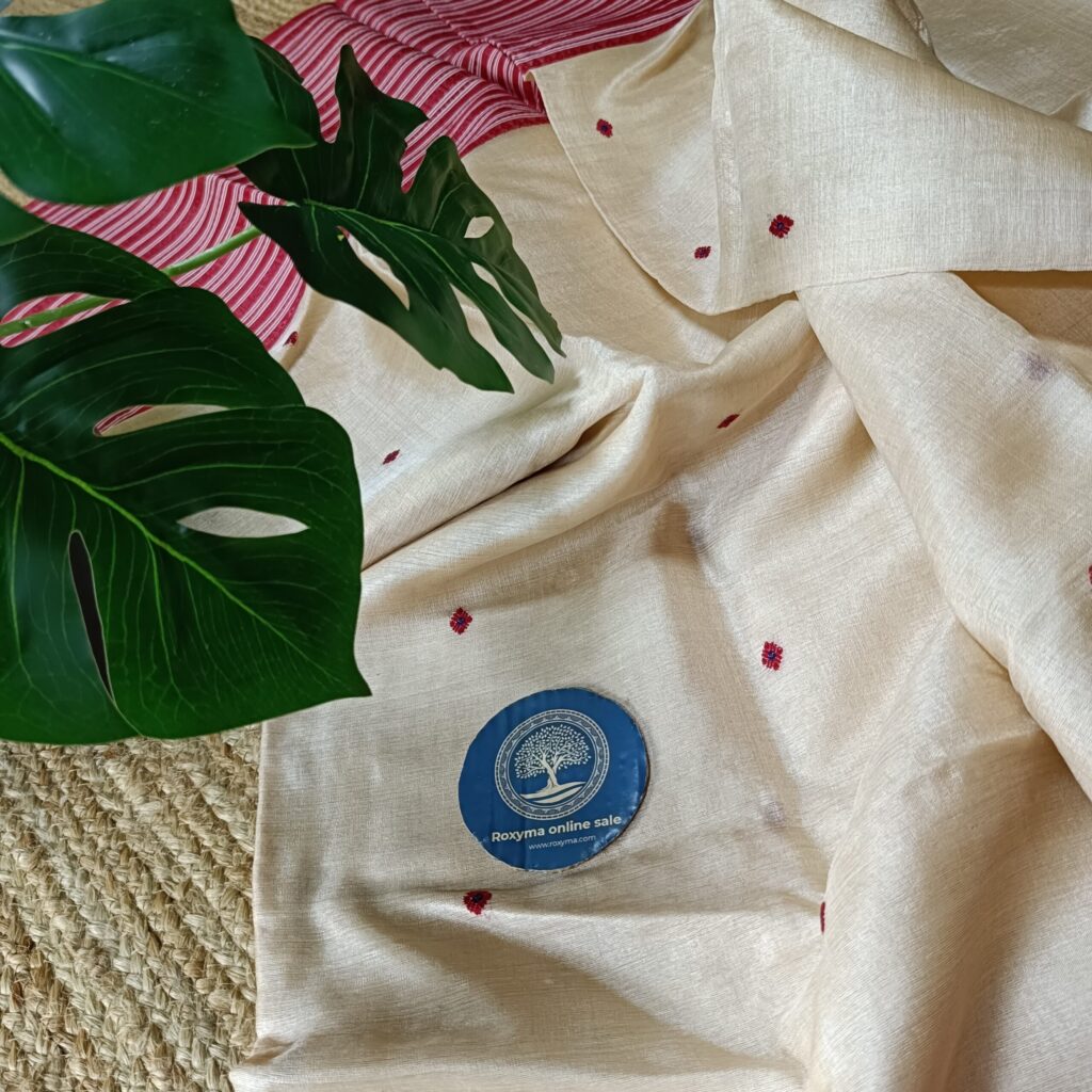 Premium Tussar Silk Saree (Adorned With Authentic Begumpuri Weaving)