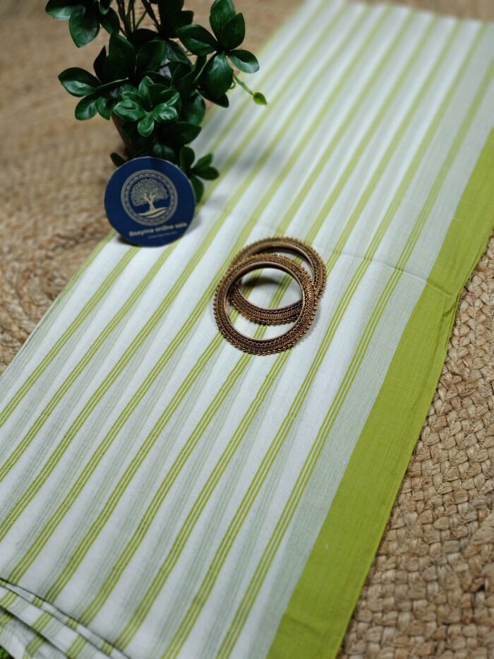 Bengal Handloom Mull Cotton Saree - Image 2