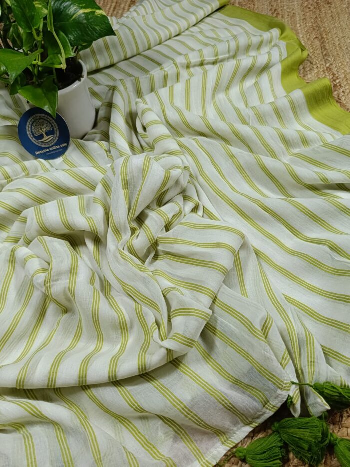 Bengal Handloom Mull Cotton Saree - Image 3