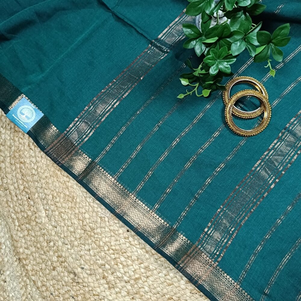 Bengal Handloom Pure Cotton Saree with zari border