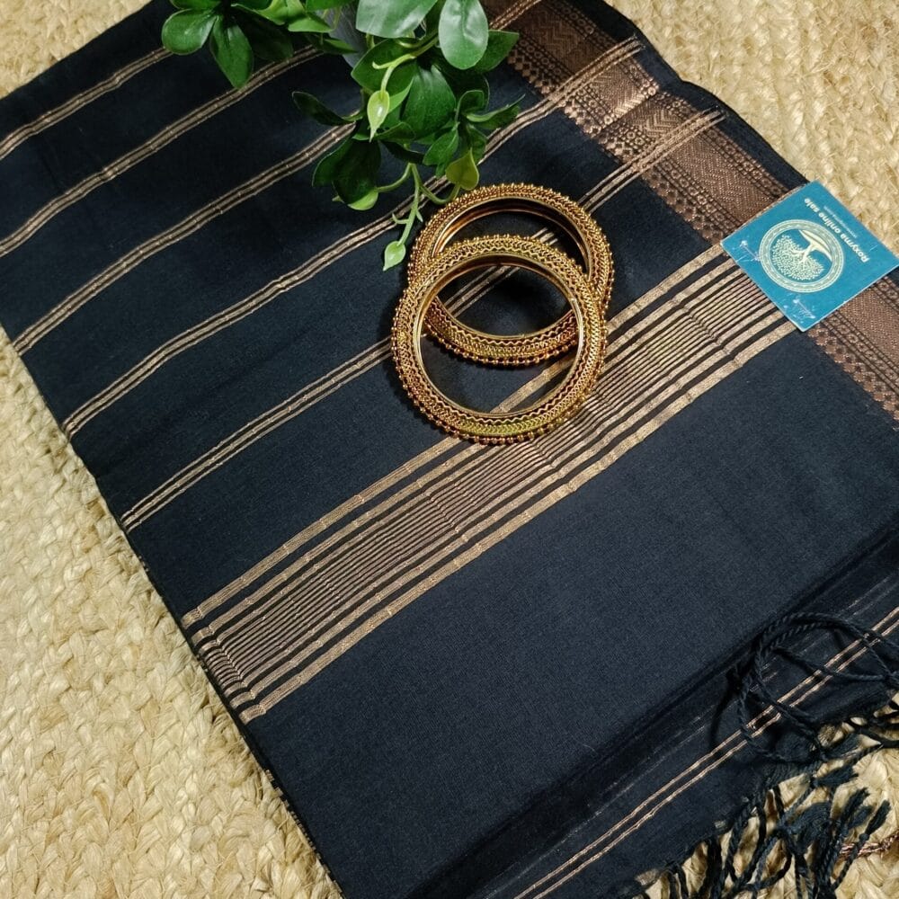 Pure Cotton Saree with zari border