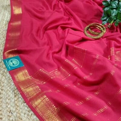 Pure Cotton Saree with zari border